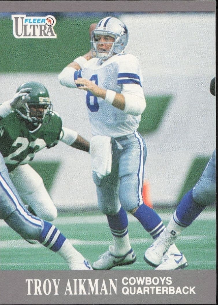 1991 Fleer Ultra Troy Aikman #162 trading card