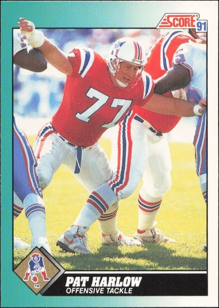 Pat Harlow 1991 Score Supplemental #92T Football Trading Card - Front 1991 Score Supplemental Pat Harlow #92T football trading card front