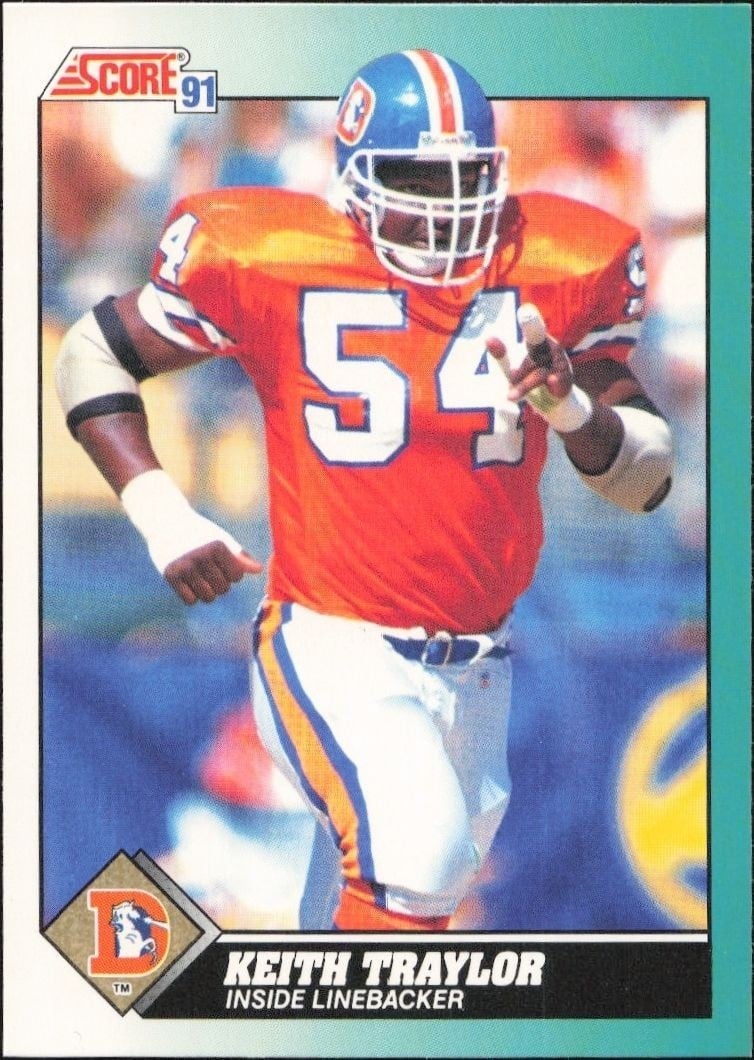 Keith Traylor 1991 Score Supplemental #86T Football Trading Card - Front 1991 Score Supplemental Keith Traylor #86T football trading card front