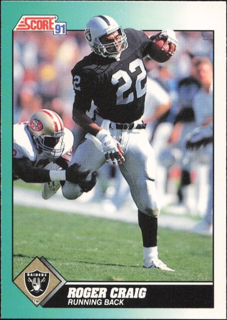 Roger Craig 1991 Score Supplemental #7T Football Trading Card - Front 1991 Score Supplemental Roger Craig #7T football trading card front