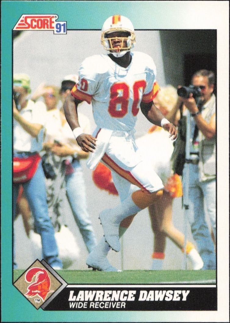 Lawrence Dawsey 1991 Score Supplemental #74T Football Trading Card - Front 1991 Score Supplemental Lawrence Dawsey #74T football trading card front