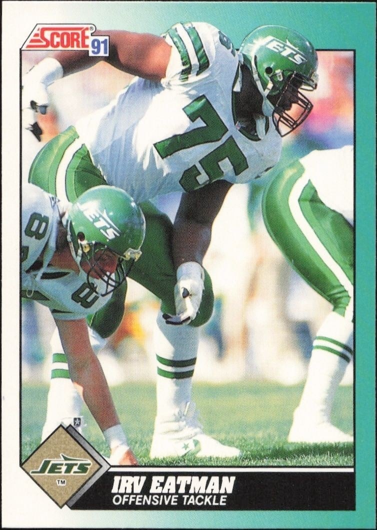 Irv Eatman 1991 Score Supplemental #41T Football Trading Card - Front 1991 Score Supplemental Irv Eatman #41T football trading card front