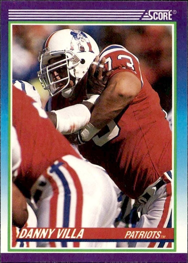 Danny Villa 1990 Score #513 Football Trading Card - Front 1990 Score Danny Villa #513 football trading card front