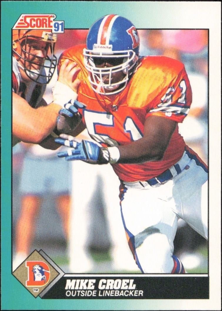 Mike Croel 1991 Score Supplemental #99T Football Trading Card - Front 1991 Score Supplemental Mike Croel #99T football trading card front