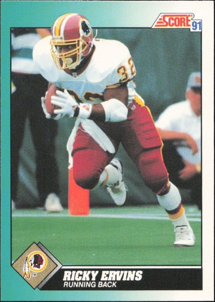 1991 Score Supplemental Ricky Ervins #98T trading card