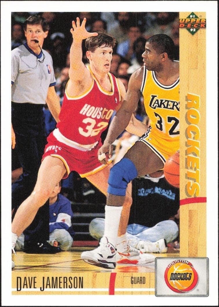 Dave Jamerson 1991-92 Upper Deck #296 Basketball Trading Card - Front 1991-92 Upper Deck Dave Jamerson #296 basketball trading card front