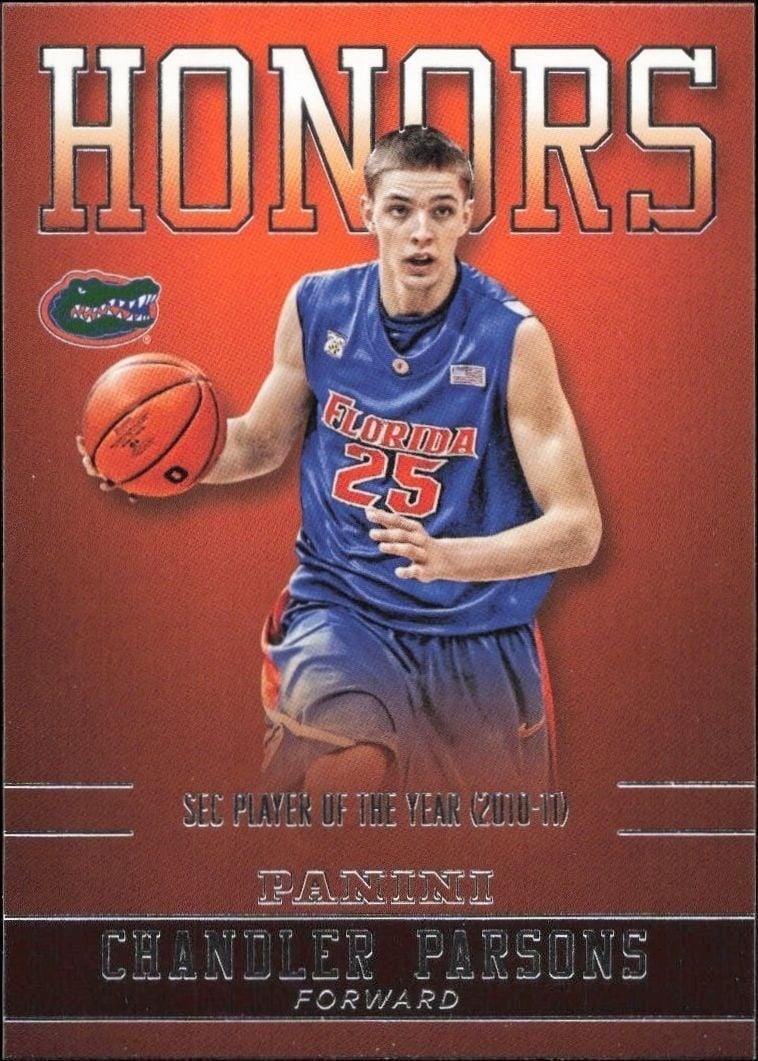 2015-16 Panini Florida Gators Chandler Parsons #CP-FL trading card