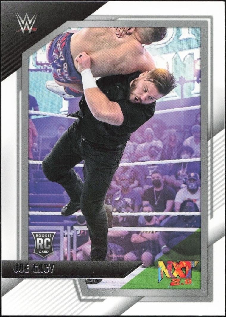 Joe Gacy 2022 Panini NXT 2.0 WWE #77 Wrestling Trading Card - Front 2022 Panini NXT 2.0 WWE Joe Gacy #77 wrestling trading card front