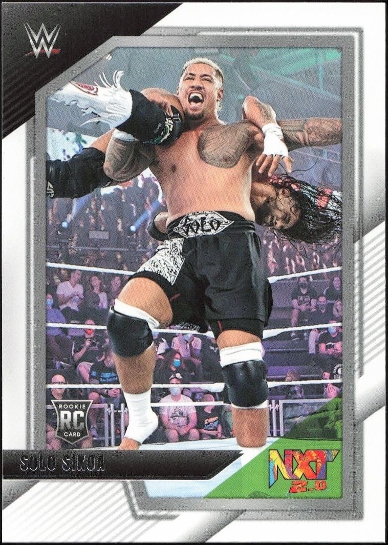 Solo Sikoa 2022 Panini NXT 2.0 WWE #11 Wrestling Trading Card - Front 2022 Panini NXT 2.0 WWE Solo Sikoa #11 wrestling trading card front