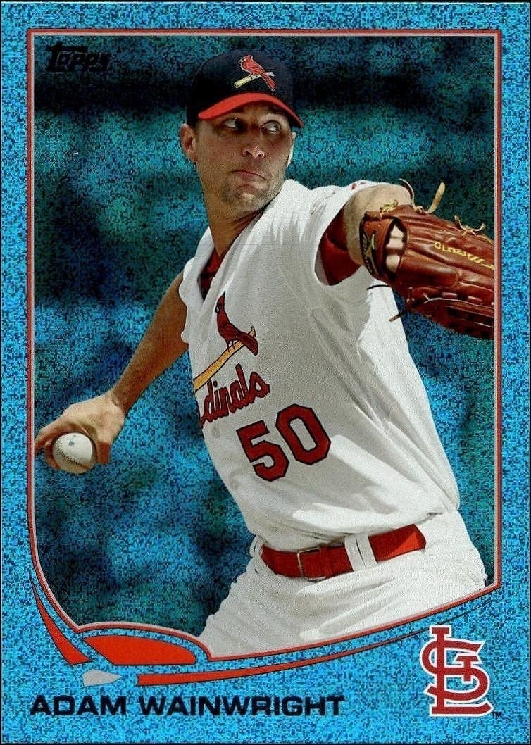 Adam Wainwright 2013 Topps #50 Baseball Trading Card - Front 2013 Topps Adam Wainwright #50 baseball trading card front