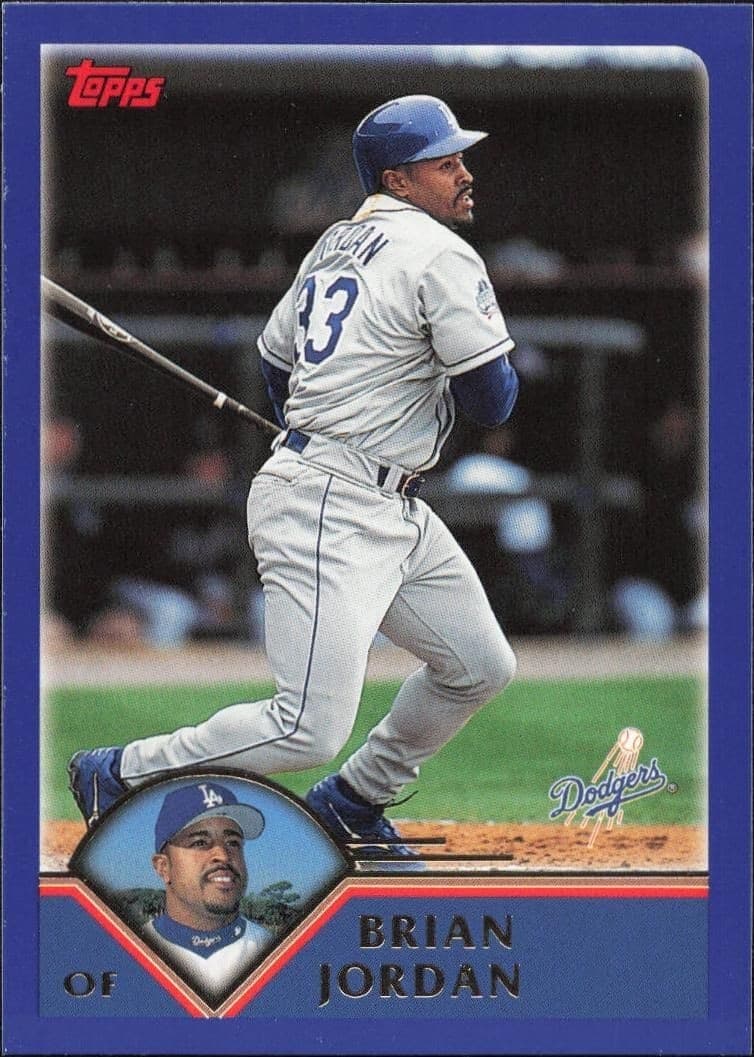 2003 Topps Series 1 Brian Jordan #55 trading card