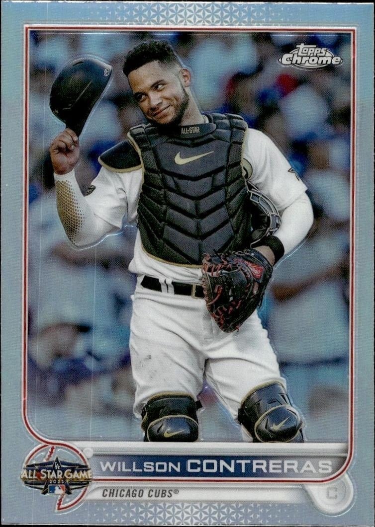 Willson Contreras 2022 Topps Chrome Update #ASGC-5 Baseball Trading Card - Front 2022 Topps Chrome Update Willson Contreras #ASGC-5 baseball trading card front