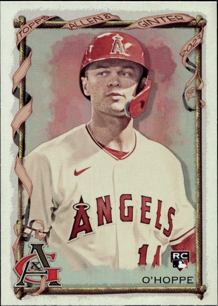 Logan O'Hoppe 2023 Topps Allen & Ginter #118 Baseball Trading Card - Front 2023 Topps Allen & Ginter Logan O'Hoppe #118 baseball trading card front