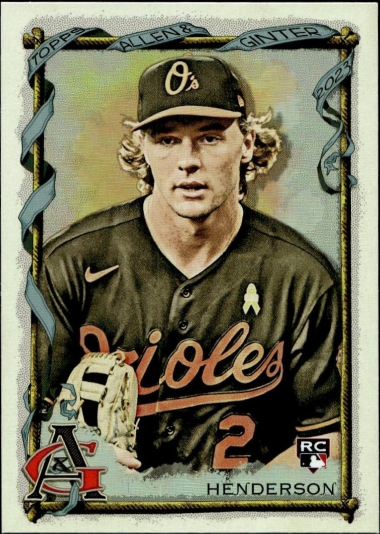 2023 Topps Allen & Ginter Gunnar Henderson #72 trading card