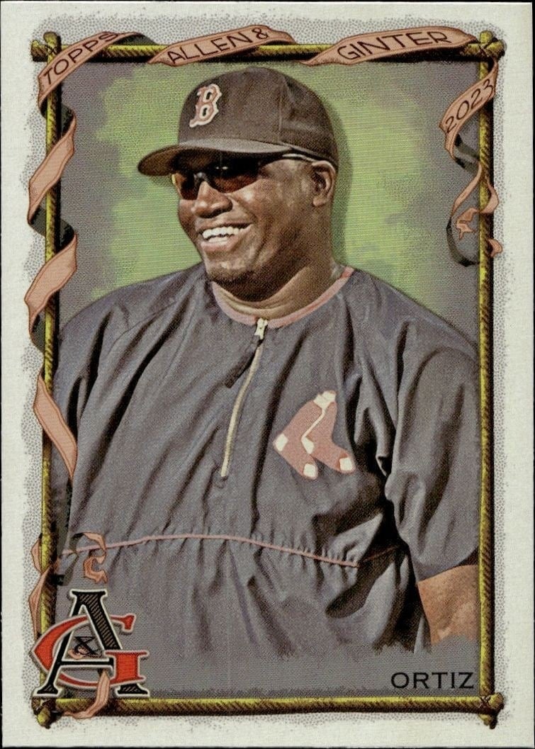 David Ortiz 2023 Topps Allen & Ginter #378 Baseball Trading Card - Front 2023 Topps Allen & Ginter David Ortiz #378 baseball trading card front
