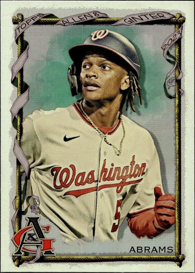 CJ Abrams 2023 Topps Allen & Ginter #77 Baseball Trading Card - Front 2023 Topps Allen & Ginter CJ Abrams #77 baseball trading card front