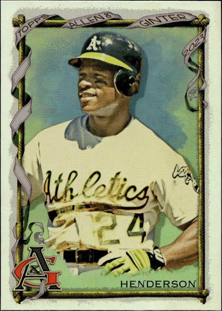 2023 Topps Allen & Ginter Rickey Henderson #138 trading card
