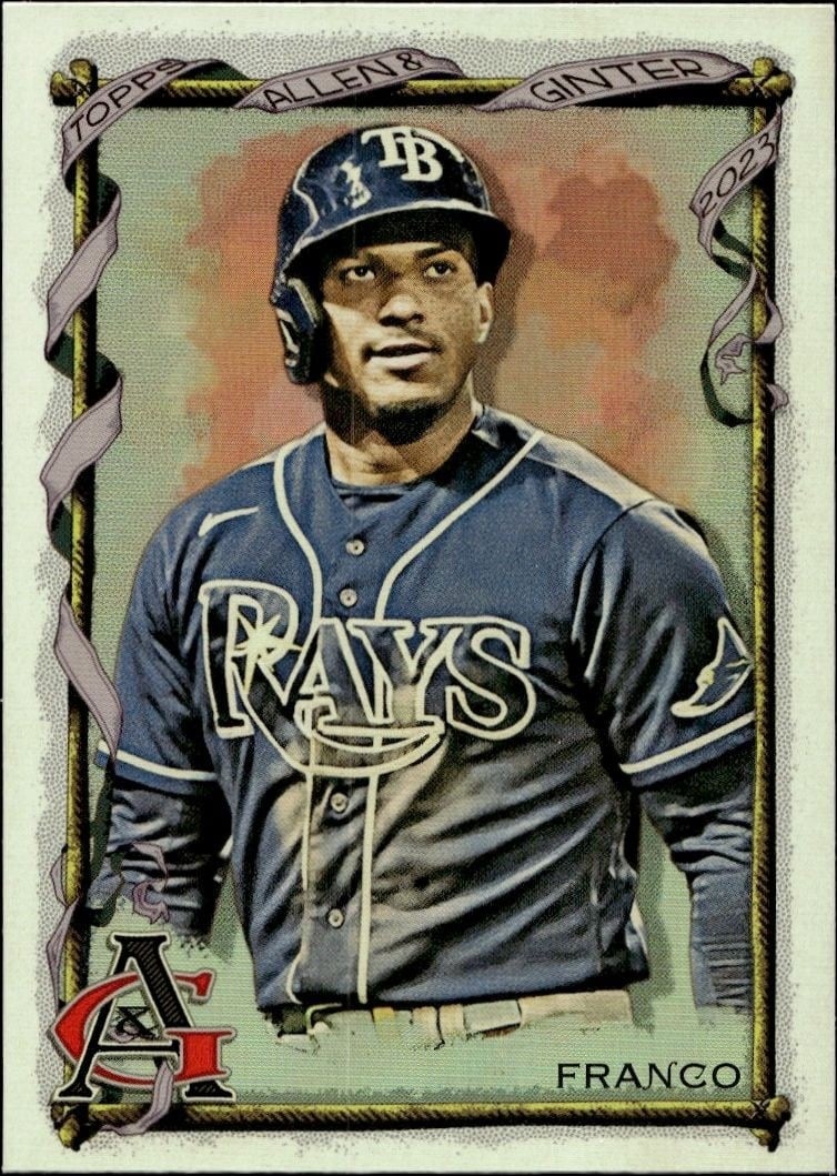 Wander Franco 2023 Topps Allen & Ginter #5 Baseball Trading Card - Front 2023 Topps Allen & Ginter Wander Franco #5 baseball trading card front