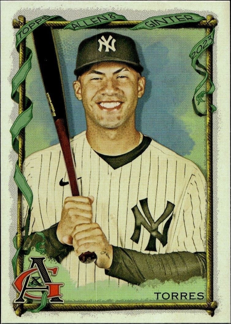 Gleyber Torres 2023 Topps Allen & Ginter #242 Baseball Trading Card - Front 2023 Topps Allen & Ginter Gleyber Torres #242 baseball trading card front