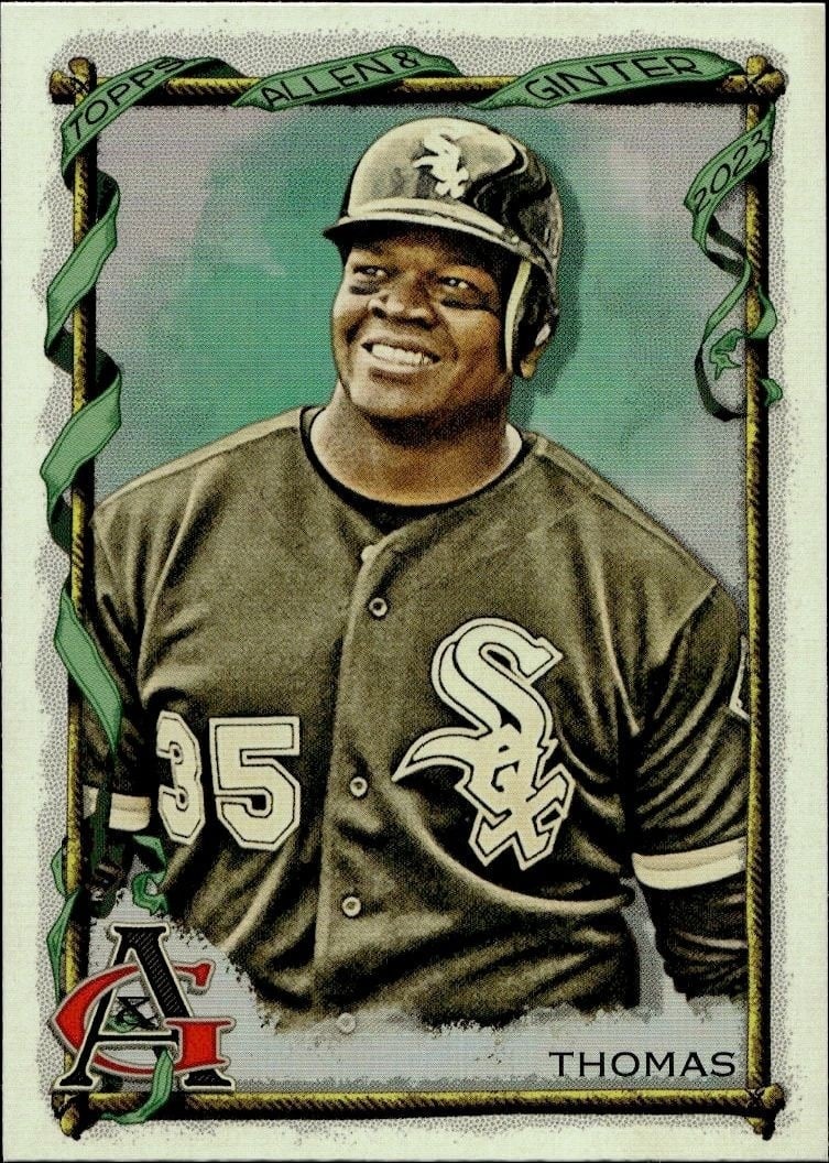 Frank Thomas 2023 Topps Allen & Ginter #97 Baseball Trading Card - Front 2023 Topps Allen & Ginter Frank Thomas #97 baseball trading card front