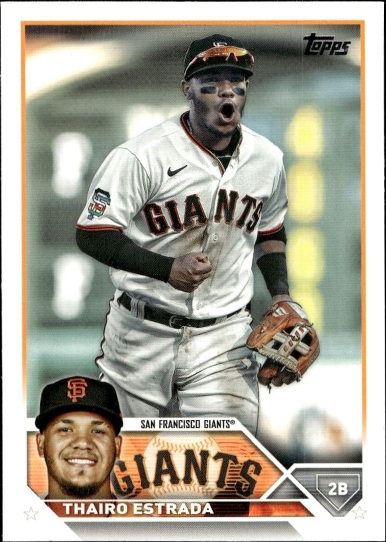 Thairo Estrada 2023 Topps Series 2 #560 Baseball Trading Card - Front 2023 Topps Series 2 Thairo Estrada #560 baseball trading card front