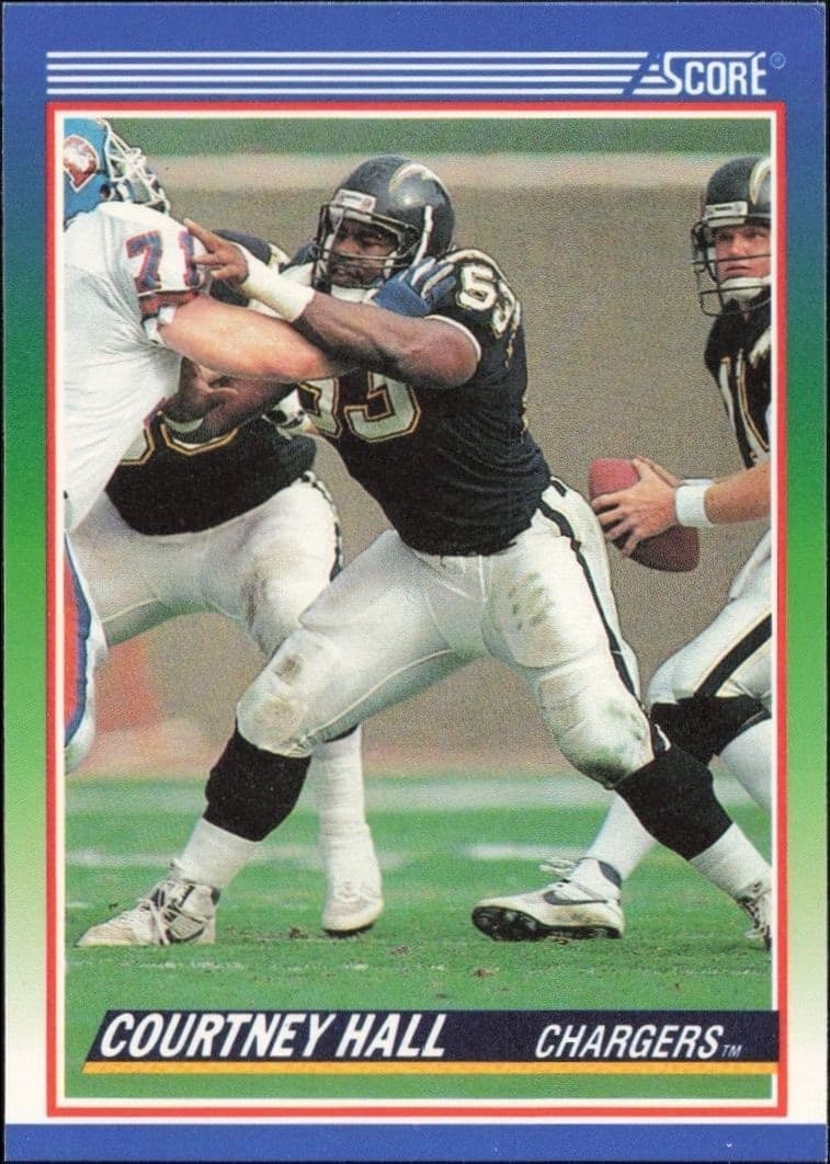 1990 Score Courtney Hall #366 trading card