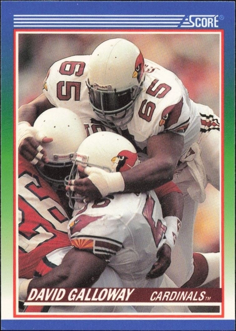 David Galloway 1990 Score #368 Football Trading Card - Front 1990 Score David Galloway #368 football trading card front