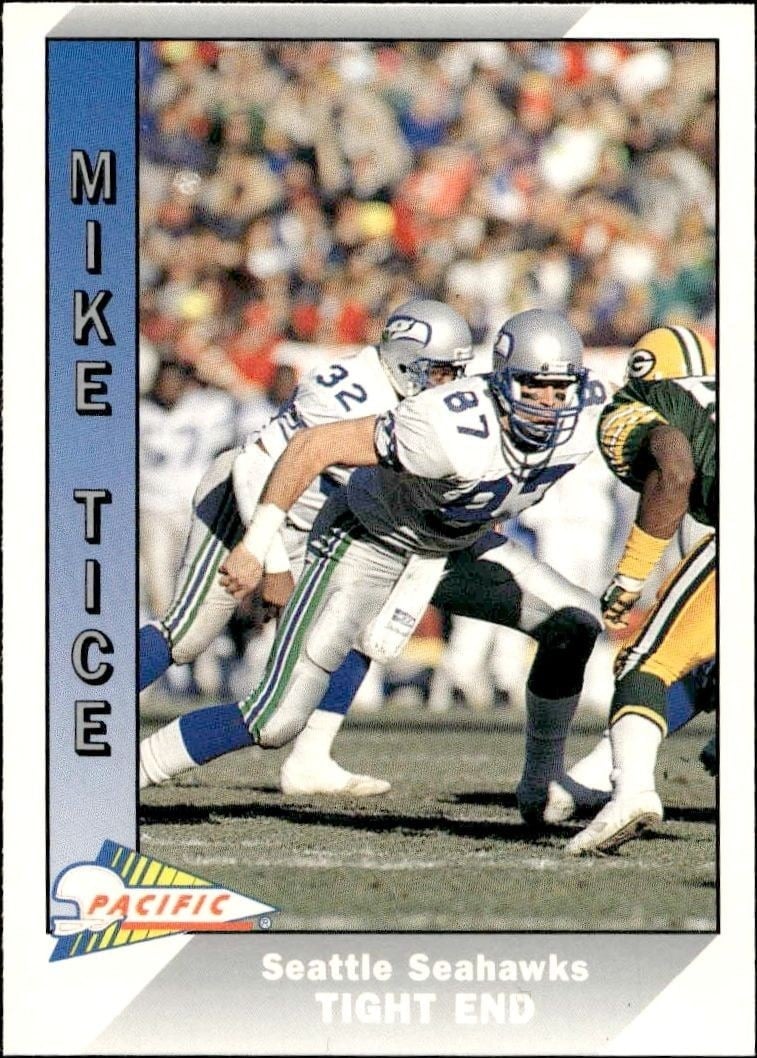 Mike Tice 1994 Fleer #488 Football Trading Card - Front 1994 Fleer Mike Tice #488 football trading card front