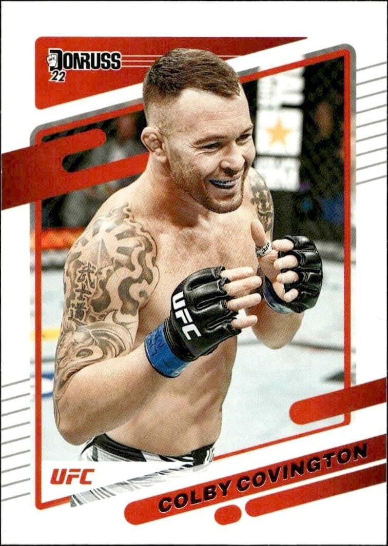 Colby Covington 2022 Donruss UFC #17 MMA Trading Card - Front 2022 Donruss UFC Colby Covington #17 mma trading card front