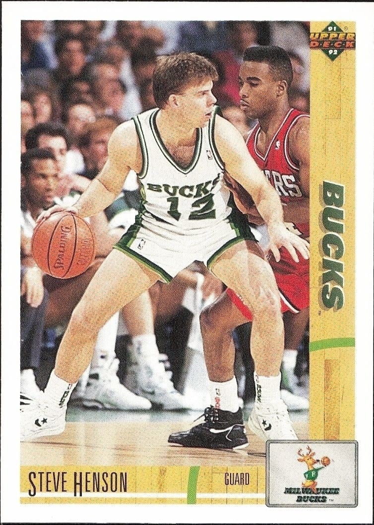 Steve Henson 1991-92 Upper Deck #366 Basketball Trading Card - Front 1991-92 Upper Deck Steve Henson #366 basketball trading card front
