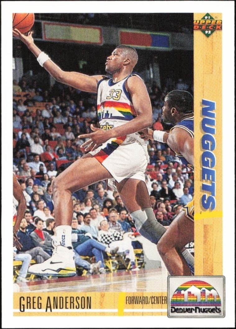 1991-92 Upper-Deck Greg Anderson #314 trading card