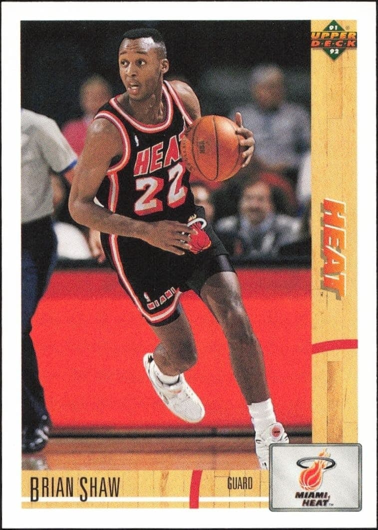 1991-92 Upper-Deck Brian Shaw #496 trading card