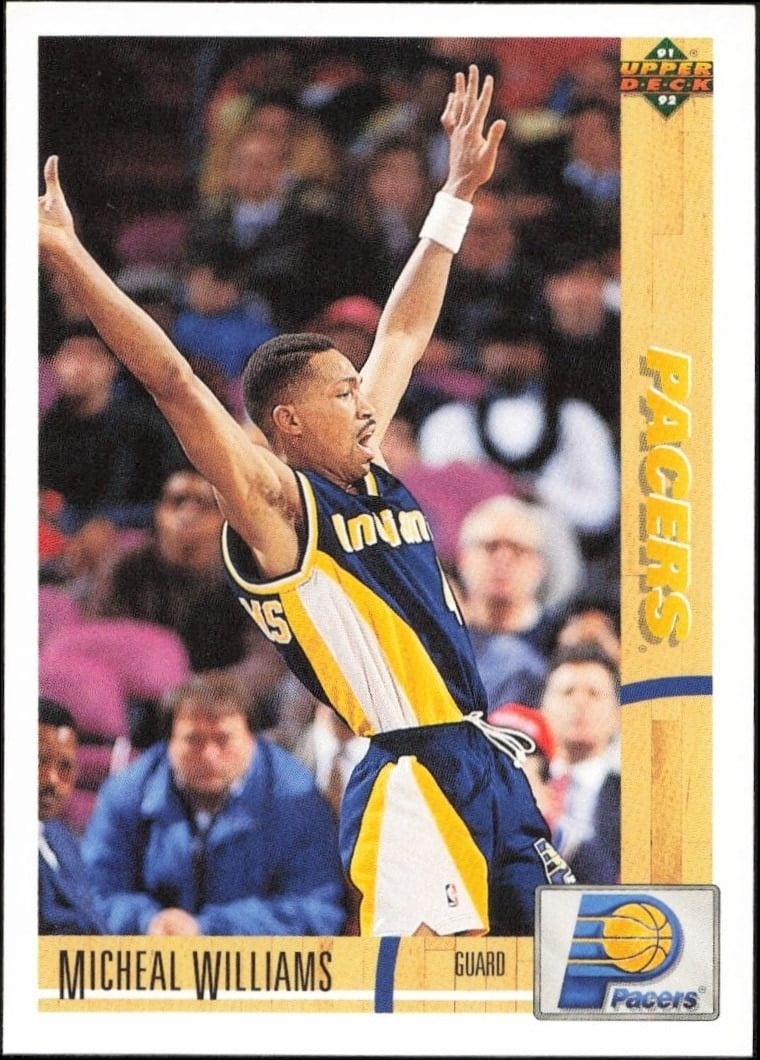 1991-92 Upper-Deck Micheal Williams #215 trading card
