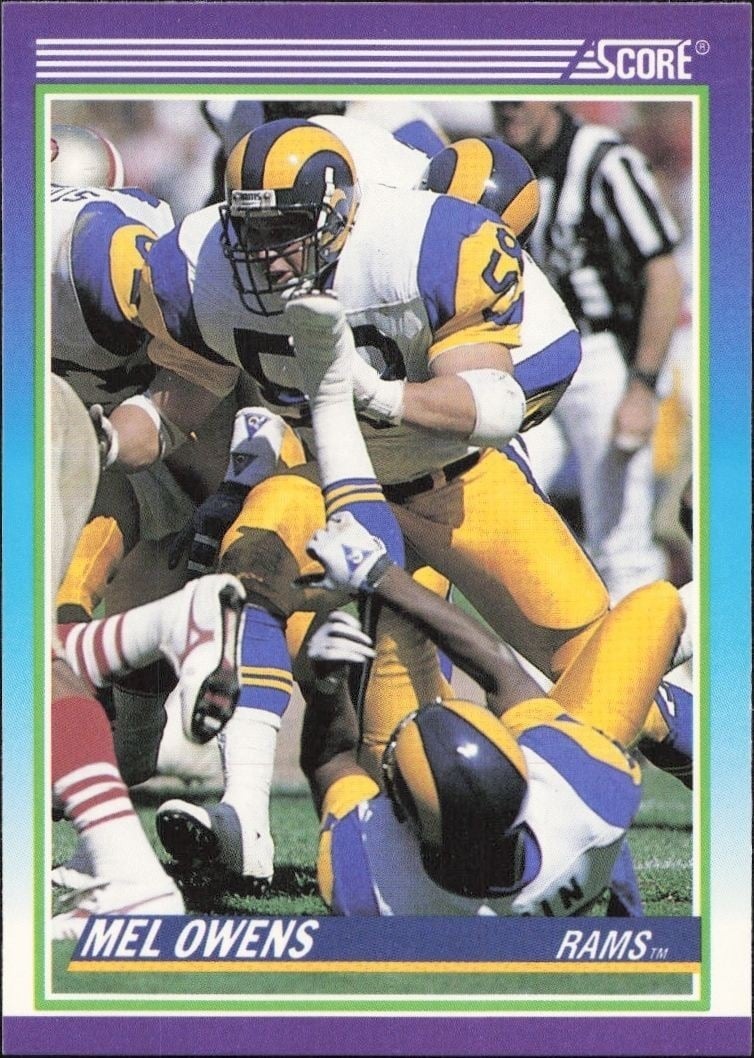 1990 Score Mel Owens #499 trading card