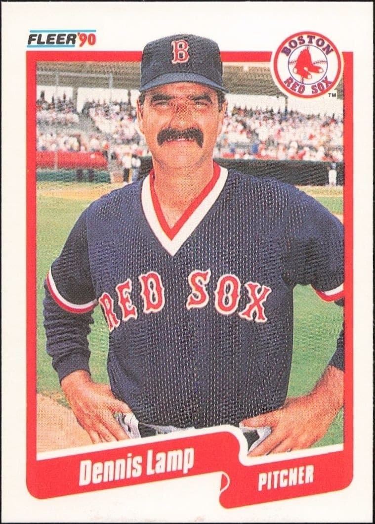 1990 Fleer Dennis Lamp #280 trading card