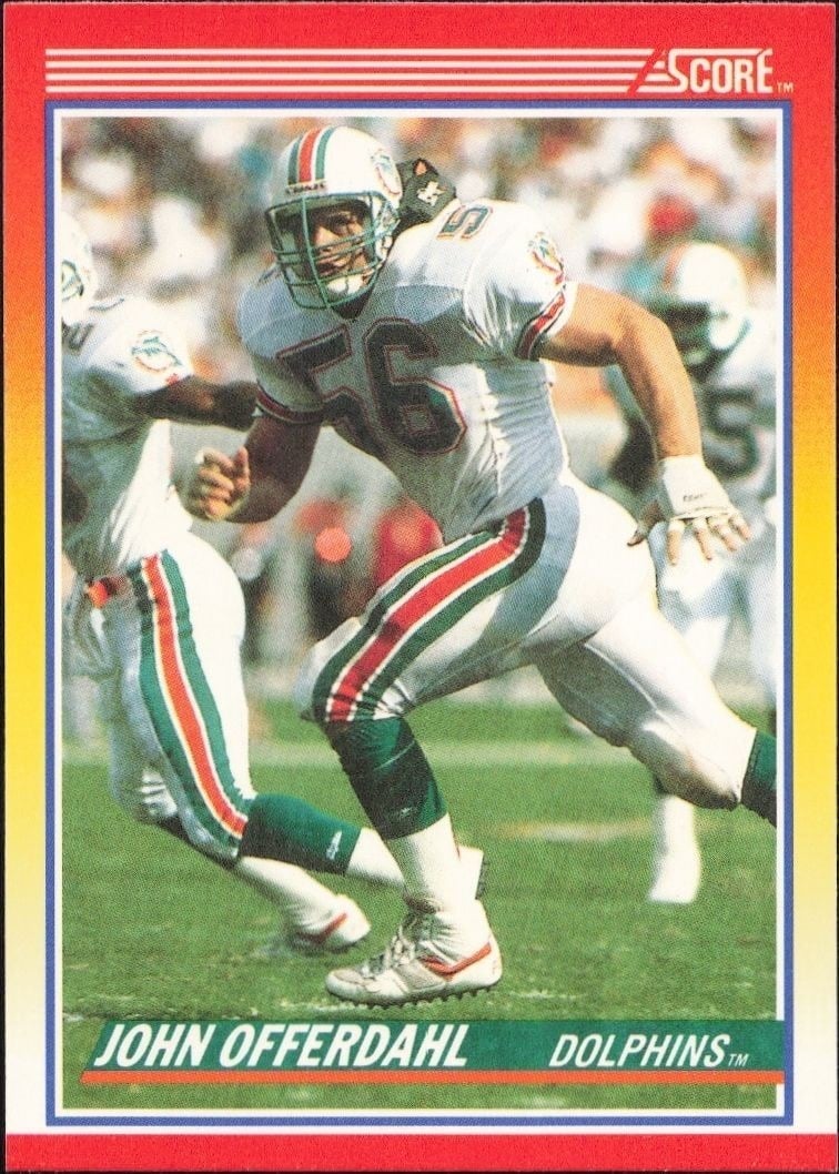 1990 Score John Offerdahl #235 trading card