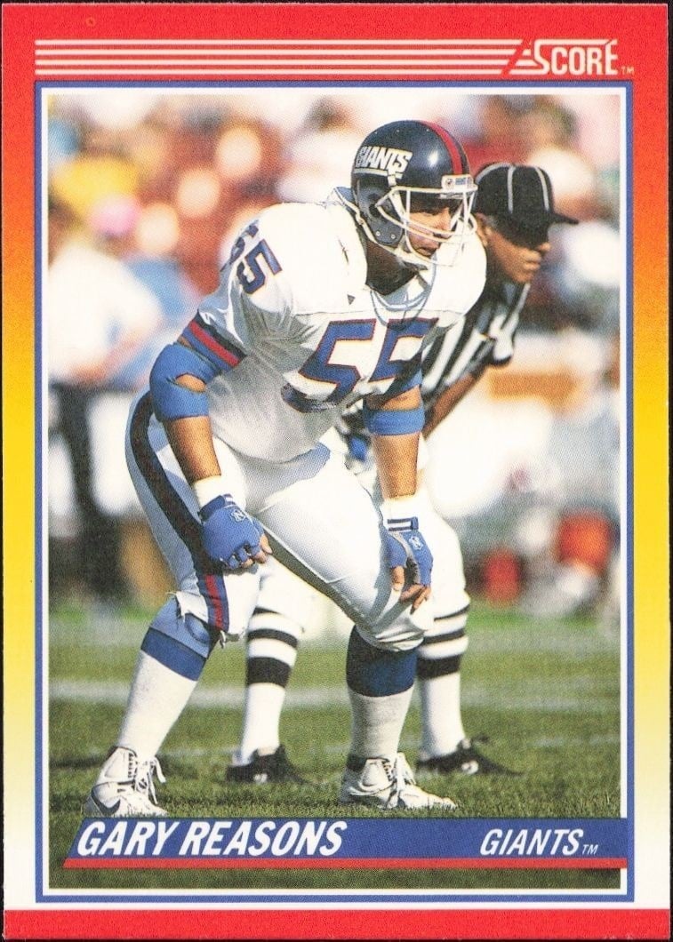 Gary Reasons 1990 Score #236 Football Trading Card - Front 1990 Score Gary Reasons #236 football trading card front