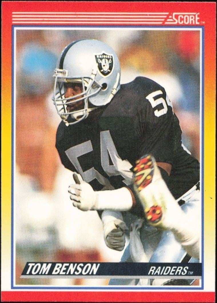 Tom Benson 1990 Score #223 Football Trading Card - Front 1990 Score Tom Benson #223 football trading card front