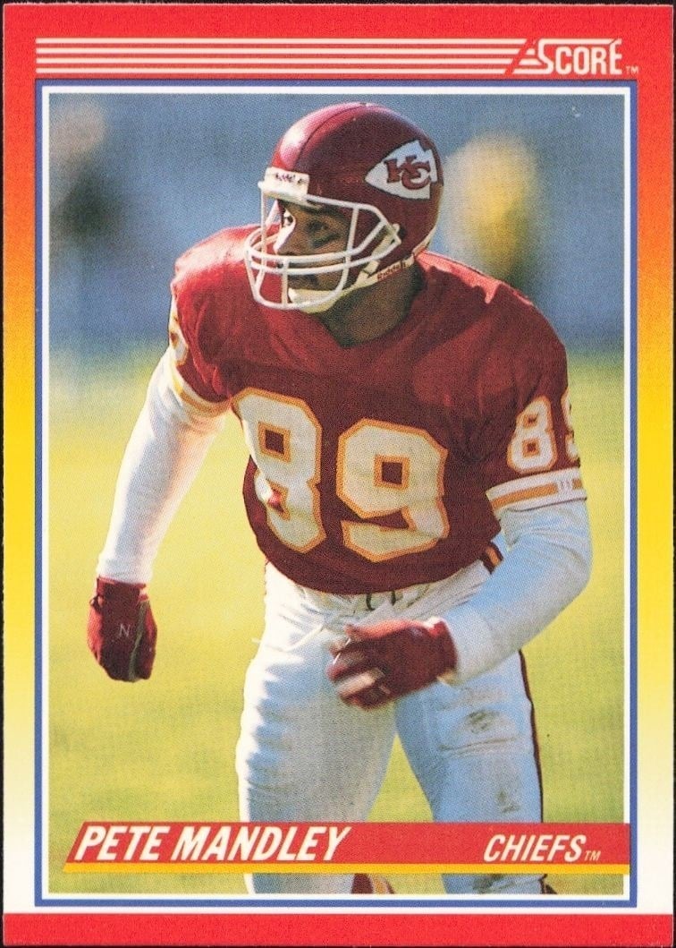 Pete Mandley 1990 Score #264 Football Trading Card - Front 1990 Score Pete Mandley #264 football trading card front