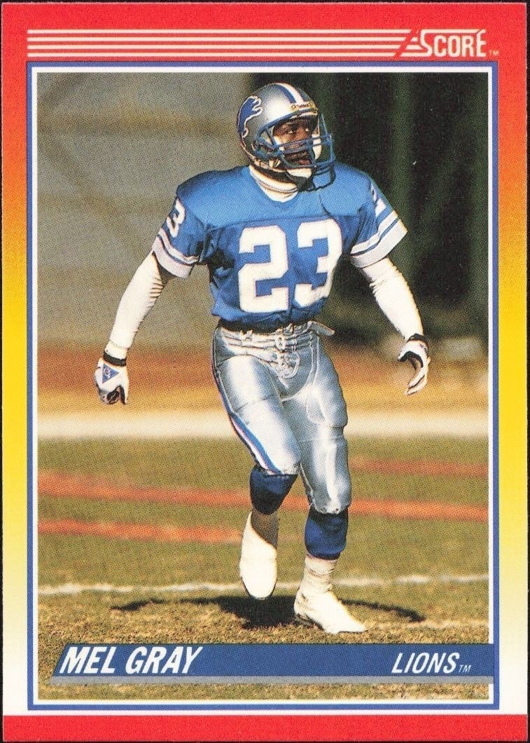 Mel Gray 1990 Score #233 Football Trading Card - Front 1990 Score Mel Gray #233 football trading card front