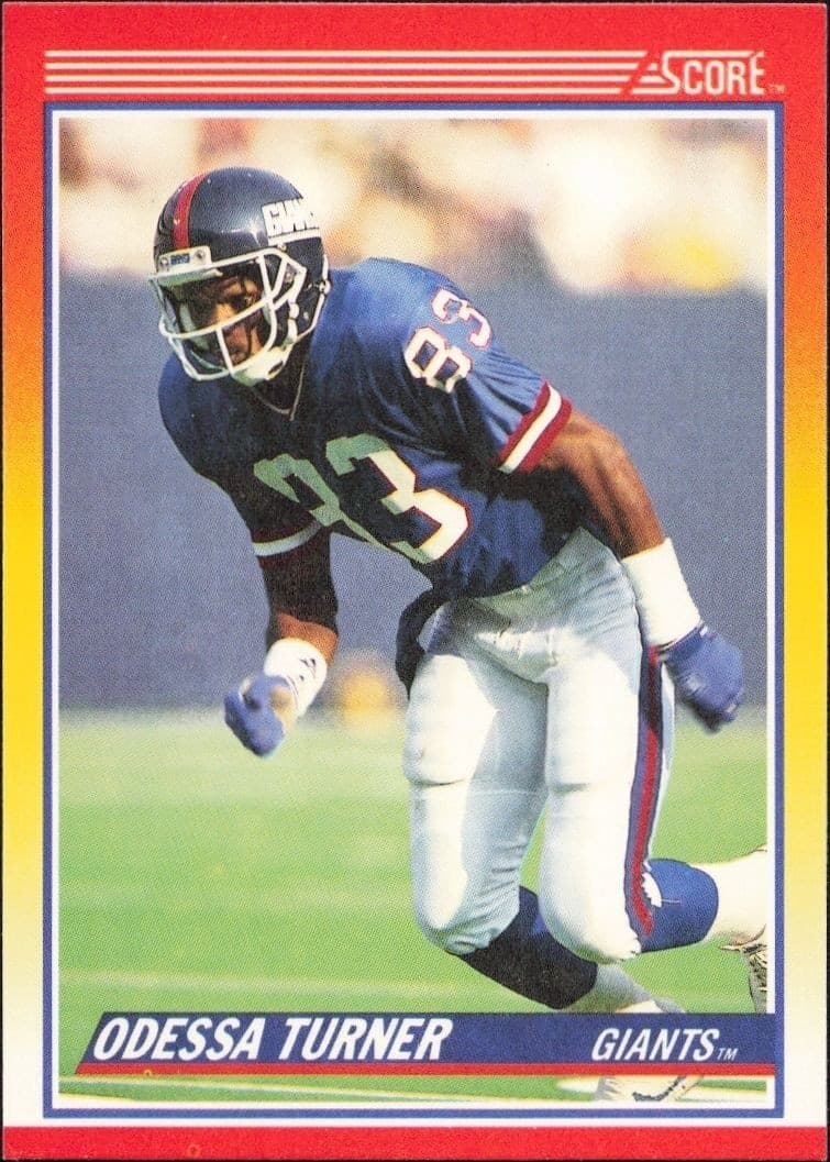 1990 Score Odessa Turner #273 trading card