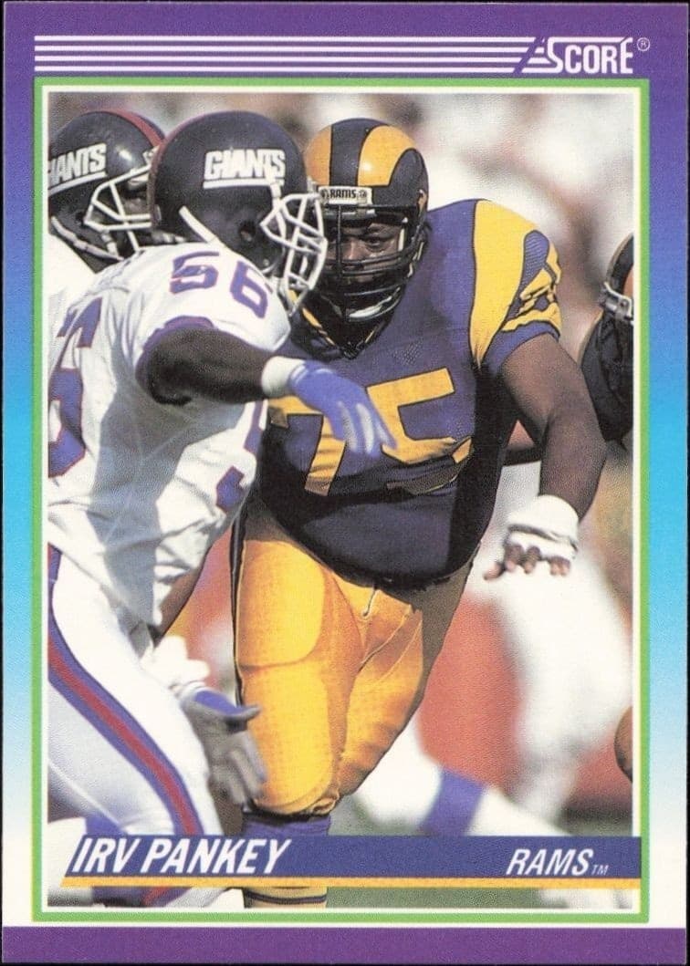 1990 Score Irv Pankey #519 trading card