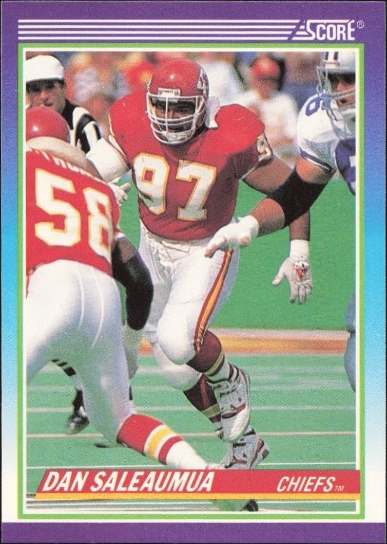 1990 Score Dan Saleaumua #522 trading card