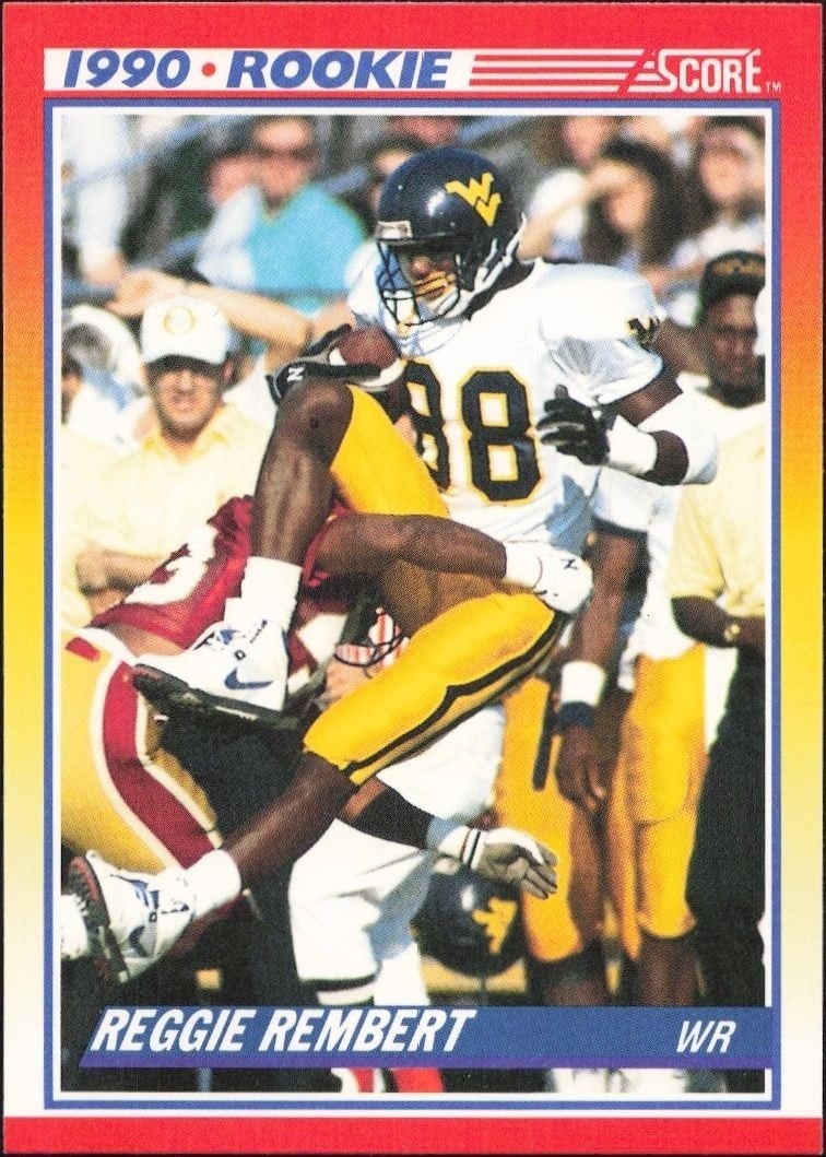 Reggie Rembert 1990 Score #297 Football Trading Card - Front 1990 Score Reggie Rembert #297 football trading card front