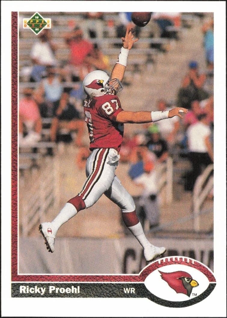 1991 Upper-Deck Ricky Proehl #132 trading card