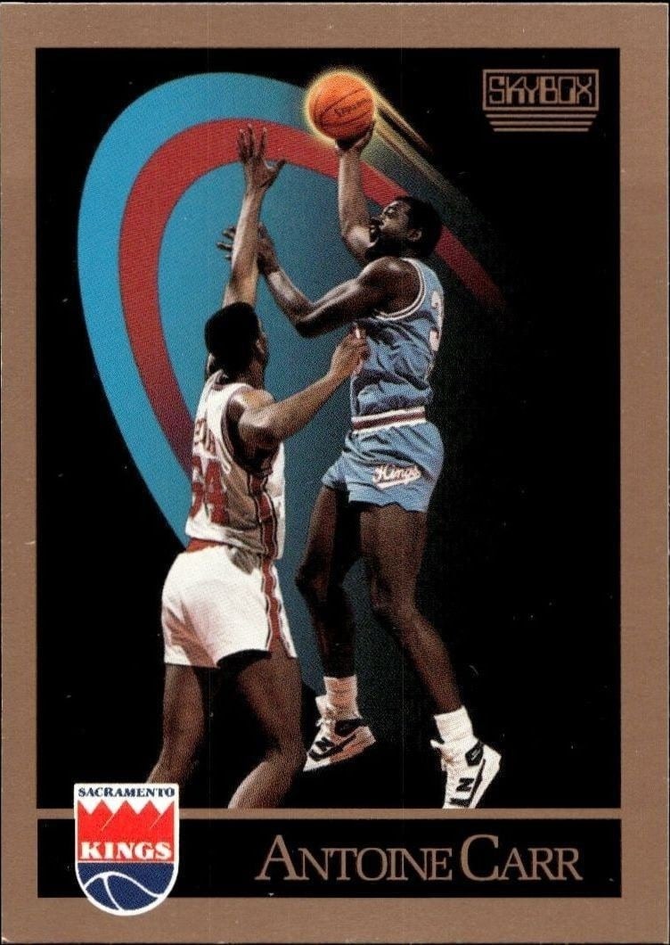 1990-91 Skybox Antoine Carr #244 trading card