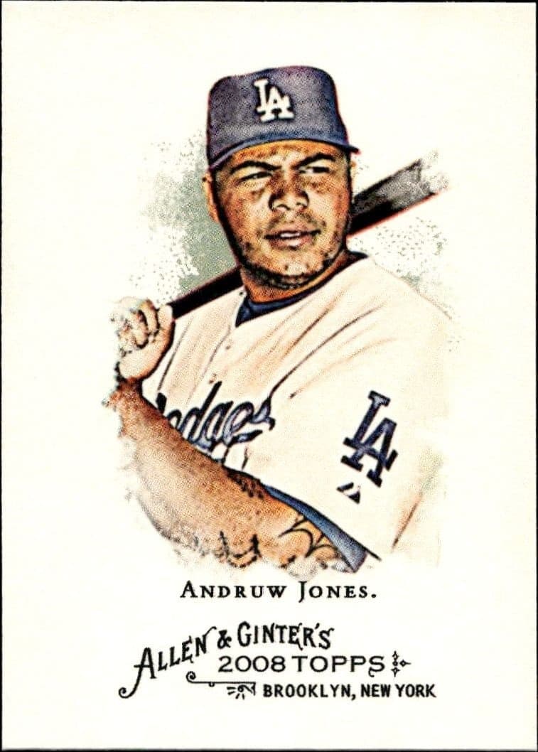 2008 Topps Allen & Ginter Andruw Jones #38 trading card