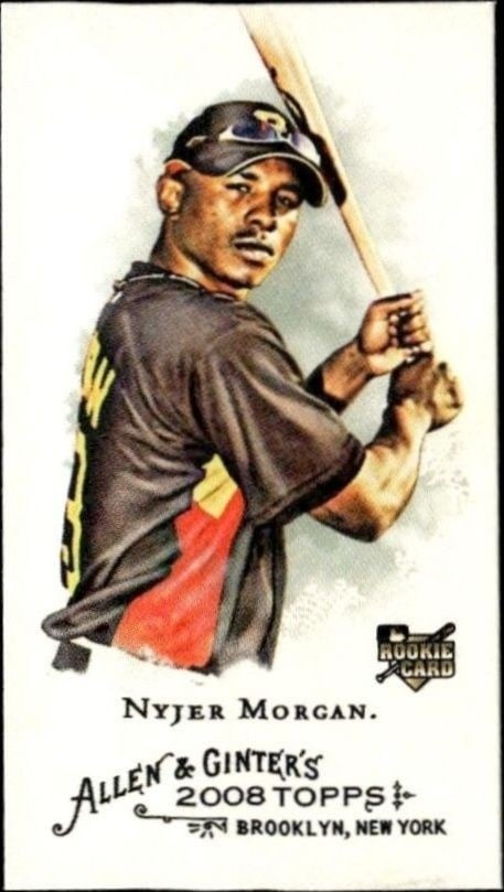 2008 Topps Allen & Ginter Nyjer Morgan #223 trading card