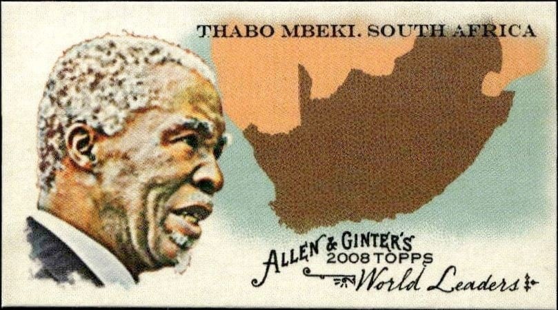 2008 Topps Allen & Ginter Thabo Mbeki, South Africa #WL39 trading card