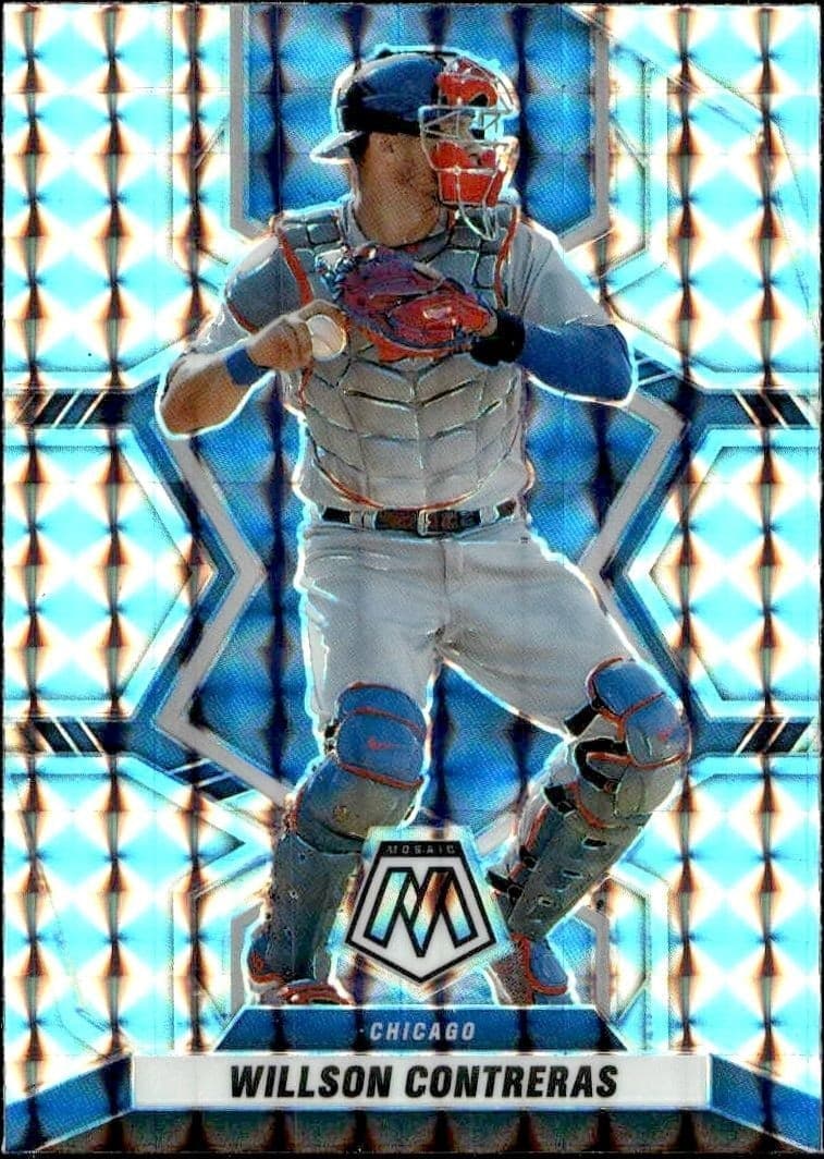 2022 Panini Mosaic Willson Contreras #3 trading card